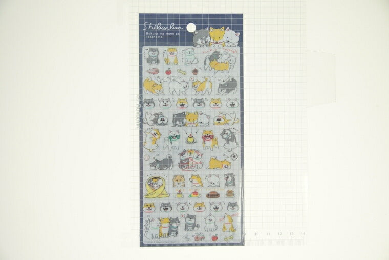 MINDWAVE Seal - Shibanban Series Seal Takanaru-kun 80973 Seal Book Lucky Bag Round Stylish Album Decoration Heart Large Quantity Sticker Smartphone Reward Flower Cute Schedule Book Diary Timekeeper: 4909001809734