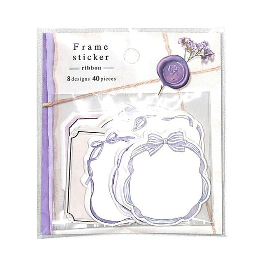MINDWAVE Seal - Frame Sticker Ribbon Seal Album Lucky Bag Round Stylish Album Decoration Heart Large Quantity Sticker Smartphone Reward Flower Cute Schedule Book Notebook Timekeeper: 4909001811287