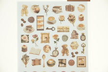Load image into Gallery viewer, MINDWAVE Seal - Sheer Photo Petit Seal Brown - Sticker Album Lucky Bag Round Stylish Album Decoration Heart Large Quantity Sticker Smartphone Reward Flower Cute Schedule Book Diary Timekeeper :4909001811515

