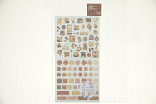 Load image into Gallery viewer, MINDWAVE Seal - Sheer Photo Petit Seal Brown - Sticker Album Lucky Bag Round Stylish Album Decoration Heart Large Quantity Sticker Smartphone Reward Flower Cute Schedule Book Diary Timekeeper :4909001811515
