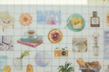 Load image into Gallery viewer, MINDWAVE Seal - Sheer Photo Petit Seal Natural Light Seal Book Lucky Bag Round Stylish Album Decoration Heart Lots of Stickers Smartphone Reward Flower Cute Schedule Book Notebook Time Keeper: 4909001811539

