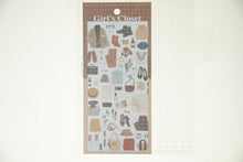 Load image into Gallery viewer, MINDWAVE Seal - Girl's Closet Sticker Brown, Seal Book, Lucky Bag, Round, Stylish, Album Decoration, Heart, Large Quantity, Stickers, Smartphone, Reward, Flower, Cute, Schedule Book, Notebook Timekeeper: 4909001812833
