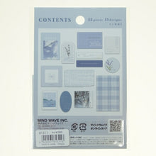 Load image into Gallery viewer, MINDWAVE Seal - Paper Bundle Sticker Blue, Seal Book, Lucky Bag, Round, Stylish, Album Decoration, Heart, Bulk Stickers, Smartphone, Reward, Flower, Cute, Schedule Book, Timekeeper for Planners :4909001813113
