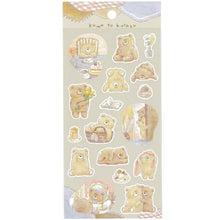 Load image into Gallery viewer, MINDWAVE Seal ･ Kurasu Sticker Bear Kurasu Sticker Book Lucky Bag Round Stylish Album Decoration Heart Large Quantity Stickers Smartphone Reward Flower Cute Planner Agenda Timekeeper :4909001815018
