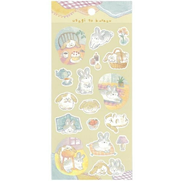 MINDWAVE ﾏｲﾝﾄﾞｳｪｲﾌﾞ ｼｰﾙ ･ kurasu sticker ｳｻｷﾞとくらす ｼｰﾙ帳 福袋 丸 おしゃれ ｱﾙﾊﾞﾑ ﾃﾞｺﾚｰｼｮﾝ ﾊｰﾄ 大量 ｽﾃｯｶｰ ｽﾏﾎ ごほうび 花 かわいい ｽｹｼﾞｭｰﾙ帳 手帳のﾀｲﾑｷｰﾊﾟｰ :4909001815032