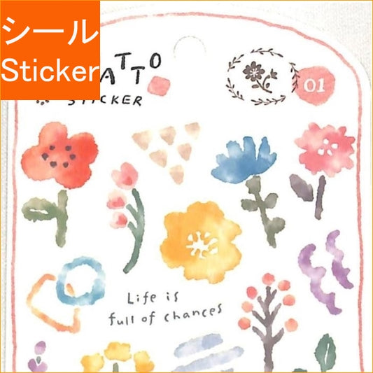 #Juwat Sticker 81525 Hana --- MIND WAVE <Japan seal> :4909001815254
