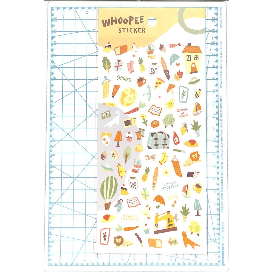 ＃ｳｰﾋﾟｰｽﾃｯｶｰ 81594 ｷｲﾛ マインドウェイブ MIND WAVE WHOOPEE ウーピーステッカー【きいろ】黄色 ステッカー シール かわいい 81594 : Whoopee sticker 81594 Kiro :4909001815940