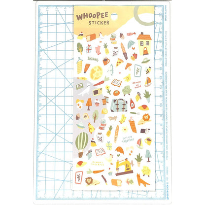 ＃ｳｰﾋﾟｰｽﾃｯｶｰ 81594 ｷｲﾛ マインドウェイブ MIND WAVE WHOOPEE ウーピーステッカー【きいろ】黄色 ステッカー シール かわいい 81594 : Whoopee sticker 81594 Kiro :4909001815940