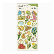 Load image into Gallery viewer, ＃マインドウェイブ　ガールミーツステッカー お花摘み 81705 ﾊﾝﾊﾞｲｼｮｳﾋﾝ ﾏｲﾝﾄﾞｳｪｲﾌﾞ :4909001817050
