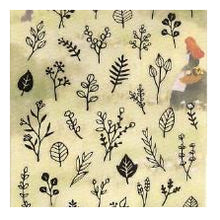 Load image into Gallery viewer, ＃ｸﾞﾘｰﾐﾝｸﾞｼｰﾝｽﾃｯｶｰ 81742 ｿｳｹﾞﾝ 植物 葉っぱ モノクロ ナチュラル デコレーション 草花 アンティーク風 ﾏｲﾝﾄﾞｳｪｲﾌﾞ :4909001817425
