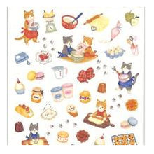Load image into Gallery viewer, ﾘﾄﾙｷｯﾁﾝｽﾃｯｶｰ 81789 ﾖｳｶﾞｼﾔｻﾝ ねこ スイーツ クッキング柄 焼き菓子 手帳デコ マインドウェイブ MIND WAVE :4909001817890
