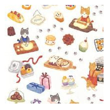Load image into Gallery viewer, ﾘﾄﾙｷｯﾁﾝｽﾃｯｶｰ 81789 ﾖｳｶﾞｼﾔｻﾝ ねこ スイーツ クッキング柄 焼き菓子 手帳デコ マインドウェイブ MIND WAVE :4909001817890
