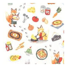 Load image into Gallery viewer, ＃ﾘﾄﾙｷｯﾁﾝｽﾃｯｶｰ 81792 ｷｯｻﾃﾝ きつね カフェ レトロかわいい デコレーション 手帳 アルバム ﾏｲﾝﾄﾞｳｪｲﾌﾞ :4909001817920
