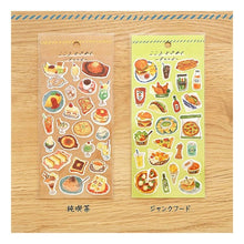Load image into Gallery viewer, ＃ｺｺﾛﾄｷﾒｸｽﾃｯｶｰﾌｰﾄﾞ 81801 ｼﾞｬﾝｸﾌｰﾄﾞ 食べ物シール ハンバーガー ピザ サンドイッチ 水彩風 ﾏｲﾝﾄﾞｳｪｲﾌﾞ :4909001818019
