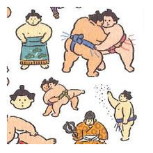 Load image into Gallery viewer, ＃ｲﾛﾊｼｰﾙ 81868 ｽﾓｳ 力士 行司 呼出し 和風 イラスト かわいい まわし 日本文化 ﾏｲﾝﾄﾞｳｪｲﾌﾞ :4909001818682

