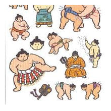 Load image into Gallery viewer, ＃ｲﾛﾊｼｰﾙ 81868 ｽﾓｳ 力士 行司 呼出し 和風 イラスト かわいい まわし 日本文化 ﾏｲﾝﾄﾞｳｪｲﾌﾞ :4909001818682
