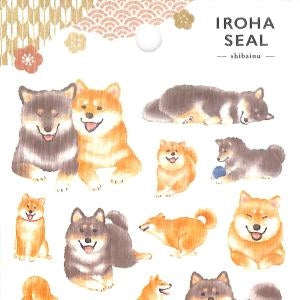 ＃イロハシール 81870 シバイヌ : かわいい 癒し系 デコレーション 文房具 手帳用 : マインドウェイブ : Iroha Seal 81870 Shibainu : 4909001818705
