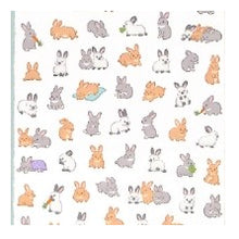 Load image into Gallery viewer, ＃ﾌﾟﾁﾌﾜｽﾃｯｶｰ 81875 ｳｻｷﾞ Puchifuwa プチふわシール うさぎいっぱい ほんわかアニマルステッカー ﾏｲﾝﾄﾞｳｪｲﾌﾞ :4909001818750
