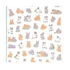 ＃ﾌﾟﾁﾌﾜｽﾃｯｶｰ 81875 ｳｻｷﾞ Puchifuwa プチふわシール うさぎいっぱい ほんわかアニマルステッカー ﾏｲﾝﾄﾞｳｪｲﾌﾞ :4909001818750