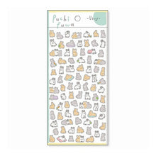 Load image into Gallery viewer, ＃ﾌﾟﾁﾌﾜｽﾃｯｶｰ 81875 ｳｻｷﾞ Puchifuwa プチふわシール うさぎいっぱい ほんわかアニマルステッカー ﾏｲﾝﾄﾞｳｪｲﾌﾞ :4909001818750
