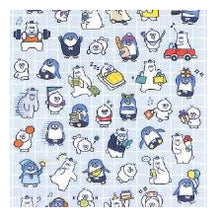 Load image into Gallery viewer, ＃MW ｼｰﾙ 81887 ﾆｯﾁﾓｻｯﾁﾓ キャラクター 動物 ペンギン クマ ゆるい かわいい 面白い おしゃれ ﾏｲﾝﾄﾞｳｪｲﾌﾞ :4909001818873
