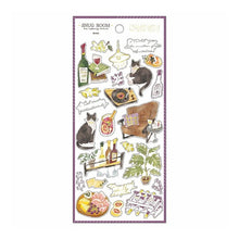Load image into Gallery viewer, ＃スナッグ ルームステッカー WINE シール 82079 ネコ 黒猫 ﾏｲﾝﾄﾞｳｪｲﾌﾞ :4909001820791
