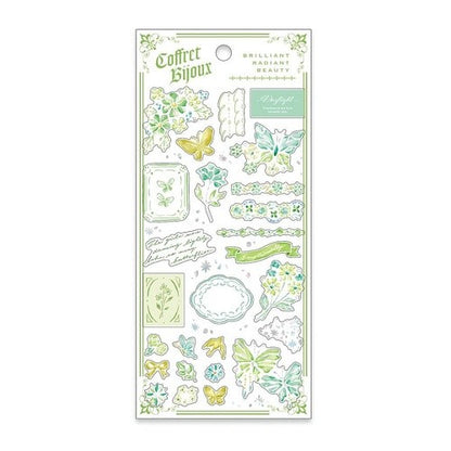 ＃コフレビジューステッカー グリーン --- : coffret bijoux sticker green :4909001824553