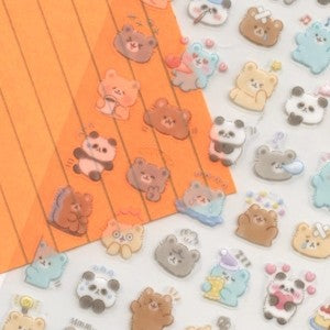 ＃ムードアイコンステッカー くま マインドウェイブ MIND WAVE ムードアイコン ステッカー【クマ】デコ シール 82498 : Mood icon sticker bear :4909001824980