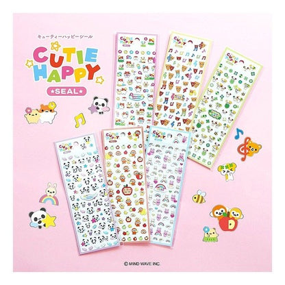 ＃レインボーラビットキューティーハッピー シール --- : Rainbow Rabbit Cutie Happy Seal :4909001827592