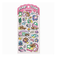 ＃ﾊﾝﾊﾞｲｼｮｳﾋﾝ ＃マインドウェイブ ポンプタウンステッカー ねむそうな3人組 シール デコ 82800 --- : Hanbai Shouhin Mindwave Pump Town Sticker Sleepy Threesome Seal Deco 8 : Hanbai Shouhin Mindwave Pump T :4909001828001