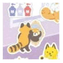 Load image into Gallery viewer, ｼｰﾙ 大やまのは町内会 美容 キツネ タヌキ ネコ おふろ 泡バス 癒し系 かわいい エヌビー社 :4909510563400
