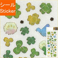 CLOTHES-PIN Seal, Gold Foiled Clear Seal, Clover, Seal Book, Lucky Bag, Round, Stylish, Album, Decoration, Heart, Large Quantity, Stickers, Smartphone, Reward, Flower, Cute, Schedule Book, Timekeeper for Diaries: 4920097135026