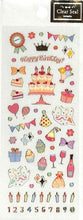 Load image into Gallery viewer, CLOTHES-PIN ｸﾛｰｽﾞﾋﾟﾝ ｼｰﾙ ･ ふち箔ｸﾘｱｼｰﾙ clearseal Happy Birthday ｼｰﾙ帳 福袋 丸 おしゃれ ｱﾙﾊﾞﾑ ﾃﾞｺﾚｰｼｮﾝ ﾊｰﾄ 大量 ｽﾃｯｶｰ ｽﾏﾎ ごほうび 花 かわいい  ｽｹｼﾞｭｰﾙ帳 手帳のﾀｲﾑｷｰﾊﾟｰ :4920097135033
