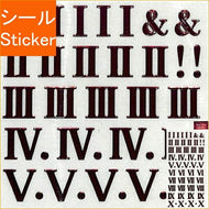 CLOTHES-PIN Seal, letter seal, foil-processed Roman numerals, red foil, seal book, grab bag, round, stylish, album, decoration, heart, large quantity, sticker, smartphone, reward, flower, cute, schedule book, diary timekeeper:4920097138928