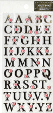 画像をギャラリービューアに読み込む, 文字シール 箔加工 花付き英文字 金箔 --- :4920097138942
