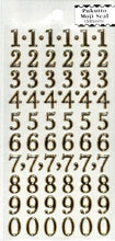 Load image into Gallery viewer, CLOTHES-PIN Seal • Puffy Letter Seal Gold Foil Numbers Number Seal Book Lucky Bag Round Stylish Album Decoration Heart Bulk Sticker Smartphone Reward Flower Cute Schedule Book Notebook Time Keeper: 4920097140464
