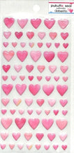 Load image into Gallery viewer, CLOTHES-PIN Seal, Puffy Heart Seal, Sticker Book Grab Bag, Round, Stylish, Album Decoration, Lots of Hearts, Stickers, Smartphone, Reward, Flowers, Cute, Planner, Notebook Timekeeper: 4920097140495
