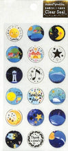 Load image into Gallery viewer, CLOTHES-PIN ｸﾛｰｽﾞﾋﾟﾝ ｼｰﾙ ･ asano yoshida･吉田麻乃 ふち箔ｸﾘｱｼｰﾙ clearseal ｸｼﾞﾗの楽園 ｼｰﾙ帳 福袋 丸 おしゃれ ｱﾙﾊﾞﾑ ﾃﾞｺﾚｰｼｮﾝ ﾊｰﾄ 大量 ｽﾃｯｶｰ ｽﾏﾎ ごほうび 花 かわいい  ｽｹｼﾞｭｰﾙ帳 手帳 :4920097144769
