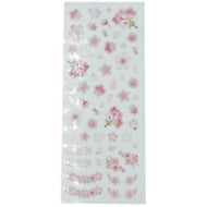 CLOTHES-PIN Seal ･ Sakura Foil Clear Seal Seal Book Lucky Bag Round Stylish Album Decoration Heart Large Quantity Sticker Smartphone Reward Flower Cute Schedule Book Diary Timekeeper :4920097147746