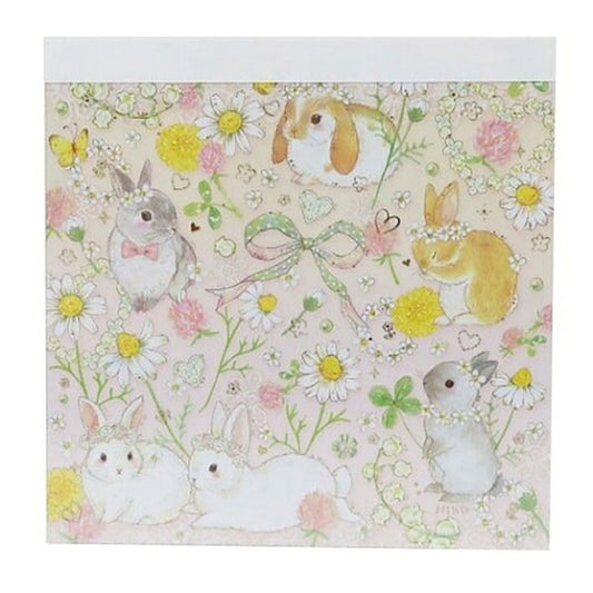CLOTHES-PIN Close Pin A6 Notebook, Takei Memo Pad, Natural Rabbit, A5, B5, Grid, Lined, Plain, Sticky Notes, Cute, Stylish, Small, Ring, Character, Planner, Timekeeper for Planners: 4920097153891