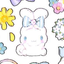 画像をギャラリービューアに読み込む, ＃サンリオ クローズピン シナモロール たけいみき[シールシート]ふち箔クリアシール/パステルブーケ : sanrio :4920097156236
