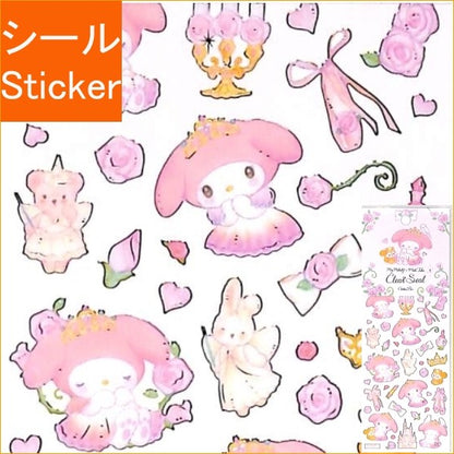 ＃サンリオ クローズピン マイメロディ たけいみき[シールシート]ふち箔クリアシール/メルヘンプリンセス : sanrio :4920097156250