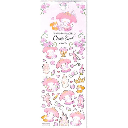 ＃サンリオ クローズピン マイメロディ たけいみき[シールシート]ふち箔クリアシール/メルヘンプリンセス : sanrio :4920097156250