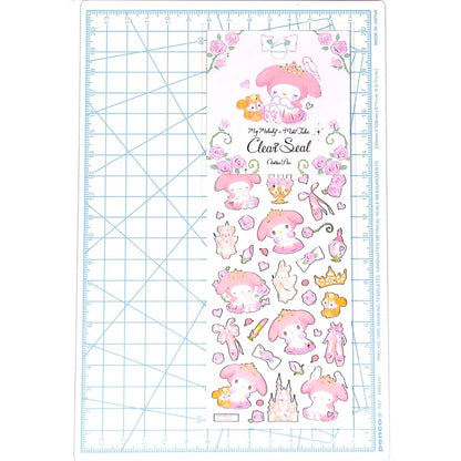 ＃サンリオ クローズピン マイメロディ たけいみき[シールシート]ふち箔クリアシール/メルヘンプリンセス : sanrio :4920097156250