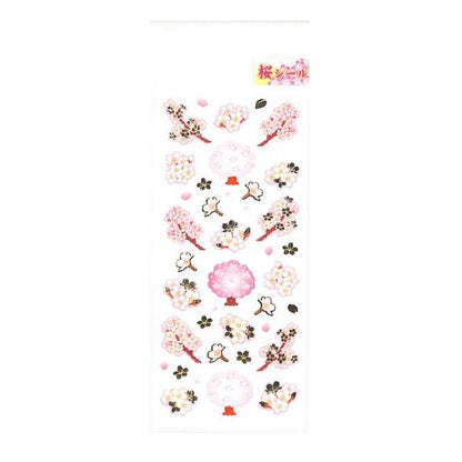 ＃和風ｼｰﾙ 桜の木 春 桜の花 ステッカー デコレーション 奥山 :4935786394240