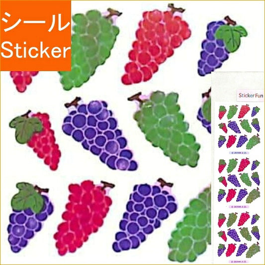 OKUYAMA 奥山 ｼｰﾙ ･ 季節 ｵｰﾛﾗｼｰﾙ ﾌﾞﾄﾞｳ 葡萄 ぶどう KA062 ｼｰﾙ帳 福袋 丸 おしゃれ ｱﾙﾊﾞﾑ ﾃﾞｺﾚｰｼｮﾝ ﾊｰﾄ 大量 ｽﾃｯｶｰ ｽﾏﾎ ごほうび 花 かわいい  ｽｹｼﾞｭｰﾙ帳 手帳のﾀｲﾑｷｰﾊﾟｰ :4935786450625