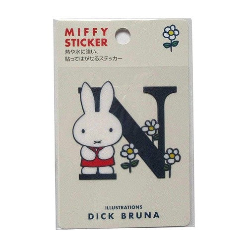 ＃miffy耐熱･耐水ｽﾃｯｶｰ --- スクエア(SQUARE) スクエア ミッフィー 耐熱・耐水ステッカー アイボリーN Dick Bruna [043348] : miffy heat resistant/water resistant sticker :4937122043348
