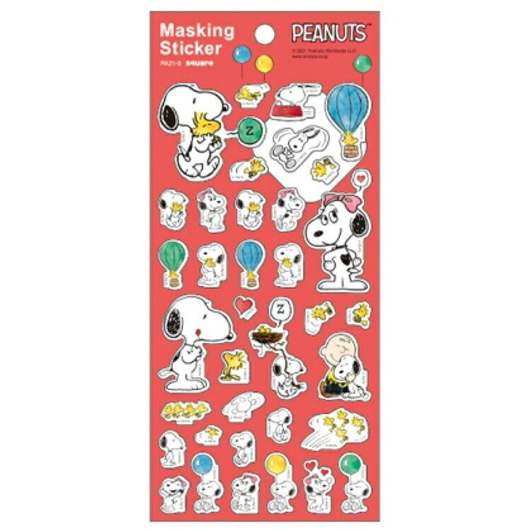 SQUARE ｽｸｴｱ ｼｰﾙ ･ PEANUTS ﾏｽｷﾝｸﾞｼｰﾙ 赤 ｼｰﾙ帳 福袋 丸 おしゃれ ｱﾙﾊﾞﾑ ﾃﾞｺﾚｰｼｮﾝ ﾊｰﾄ 大量 ｽﾃｯｶｰ ｽﾏﾎ ごほうび 花 かわいい  ｽｹｼﾞｭｰﾙ帳 手帳のﾀｲﾑｷｰﾊﾟｰ :4937122305569