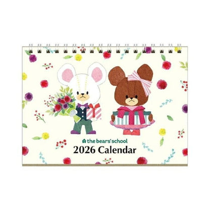 SQUARE ｽｸｴｱ 2026 1月始まり ｶﾚﾝﾀﾞｰ H133×W180 くまのがっこう 卓上 ｶﾚﾝﾀﾞｰ ｼﾞｬｯｷｰ ｷｬﾗｸﾀｰ ﾃﾞｻﾞｲﾝ おしゃれ 大人かわいい ｼﾝﾌﾟﾙ  ｽｹｼﾞｭｰﾙ帳 手帳のﾀｲﾑｷｰﾊﾟｰ :4937122808664
