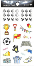 Load image into Gallery viewer, PINEBOOK パインブック シール ・ マスキングシール・サッカー シール帳 福袋 スケジュール デコ ステッカー ダイアリー 国旗 国 オリンピック 日本 スポーツ マーク シール  スケジュール帳 手帳のタイムキーパー :4938325434872
